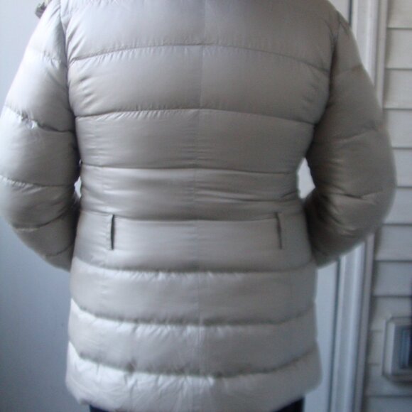 MARINA SPORT Women's Gray Duck Down Quilted Puffer Jacket, Size M-L. Italy - Picture 16 of 16